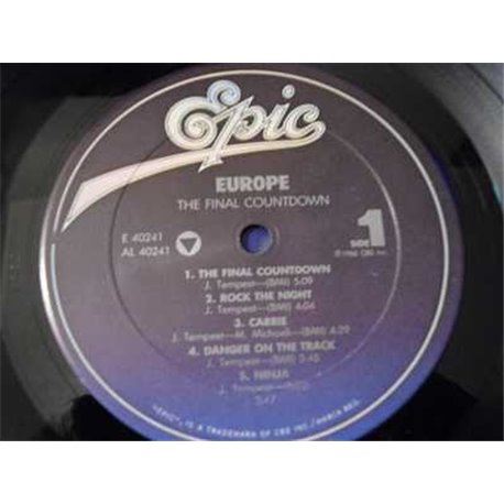 Europe - The Final Countdown Lp Vinyl Record For Sale
