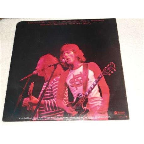 Crosby Nash - Live LP Vinyl Record For Sale