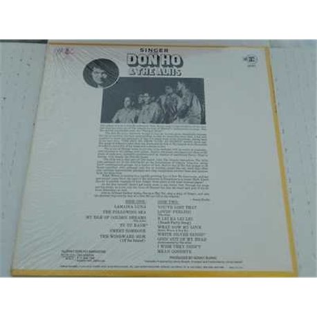 Don Ho - Singer Presents Don Ho Vinyl LP For Sale
