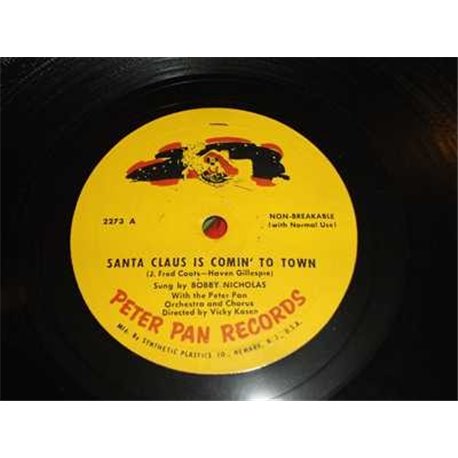 Santa Claus Is Coming To Town Vintage 78rpm Record For Sale
