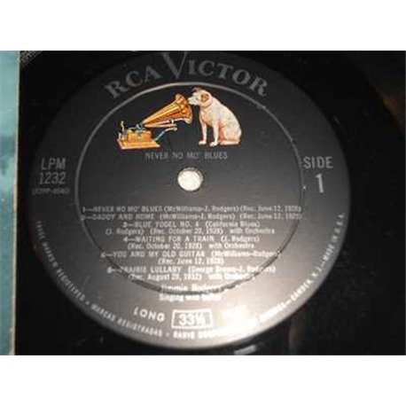 Jimmie Rodgers - Never No Mo Blues Vinyl LP Record For Sale