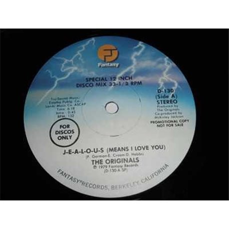 The Originals - J-E-A-L-O-U-S 12" Single PROMO Vinyl LP Record For Sale