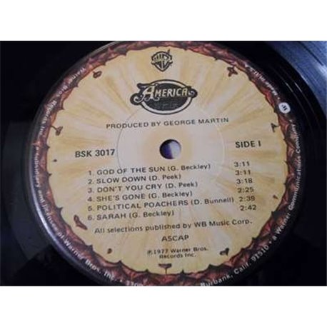 America - Harbor Vinyl LP Record For Sale