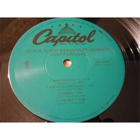 Quicksilver Messenger Service - Just For Love Vinyl LP Record For Sale