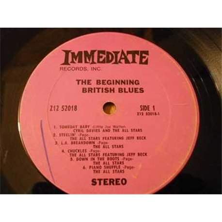 The Beginning British Blues - Beck Page Clapton Smith Vinyl LP Record For Sale
