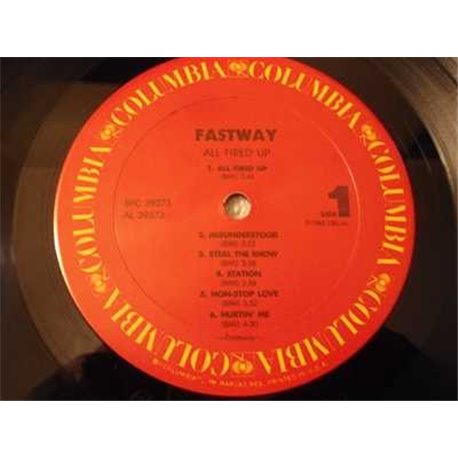 Fastway - All Fired Up LP Vinyl Record For Sale