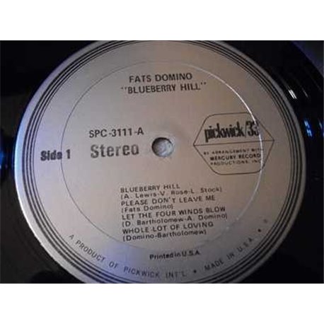 Fats Domino - Blueberry Hill! LP Vinyl Record For Sale