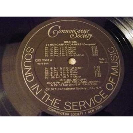 Brahms - 21 Hungarian Dances LP Vinyl Record For Sale