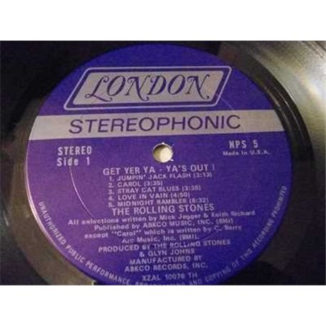 Rolling Stones - Get Yer Ya-Ya's Out LP Vinyl Record For Sale