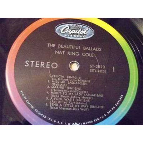 Nat King Cole - The Beautiful Ballads LP Vinyl Record For Sale