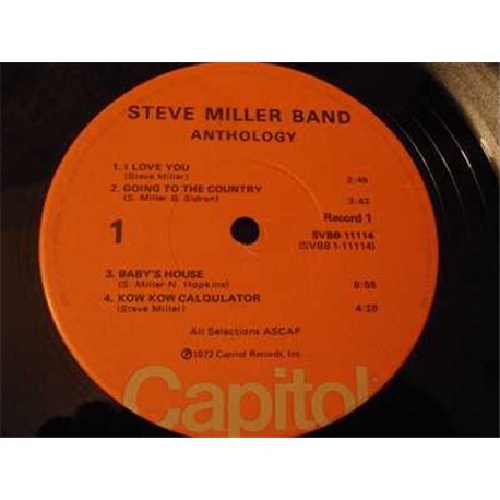 Steve Miller Band - Anthology LP Vinyl Record For Sale