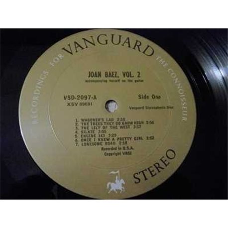 Joan Baez - Vol. 2 LP Vinyl Record For Sale