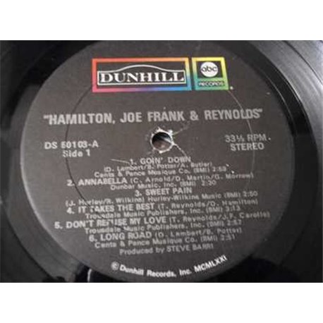 Hamilton, Joe Frank & Reynolds - Self Titled LP Vinyl Record For Sale