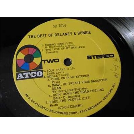 Delaney & Bonnie - The Best Of Delaney & Bonnie LP Vinyl Record For Sale