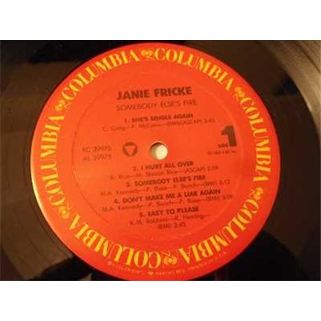 Janie Fricke - Somebody Else's Fire LP Vinyl Record For Sale