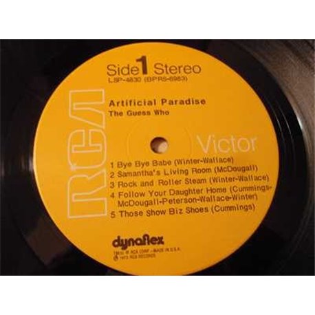 The Guess Who - Artificial Paradise LP Vinyl Record For Sale