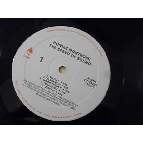 Ronnie Montrose - The Speed Of Sound LP Vinyl Record For Sale