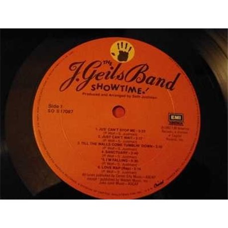 J Geils Band - Showtime! LP Vinyl Record For Sale