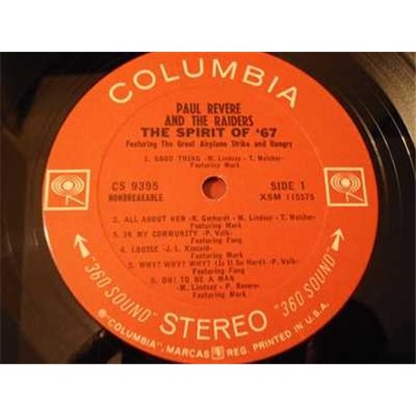 Paul Revere & The Raiders - The Spirit Of '76 LP Vinyl Record For Sale
