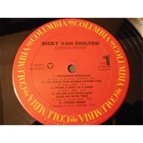 Ricky Van Shelton - Loving Proof LP Vinyl Record For Sale