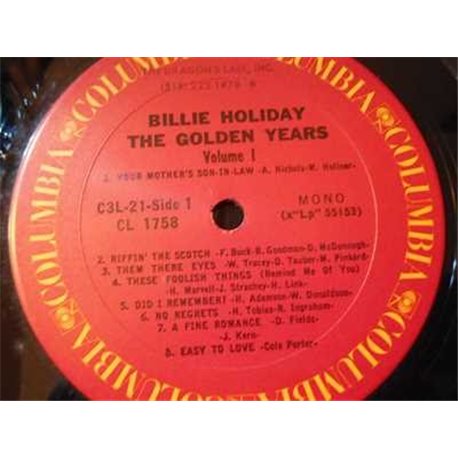 Billie Holiday - The Golden Years 3xLP Box Set LP Vinyl Record For Sale