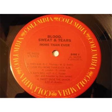 Blood Sweat & Tears - More Than Ever LP Vinyl Record For Sale