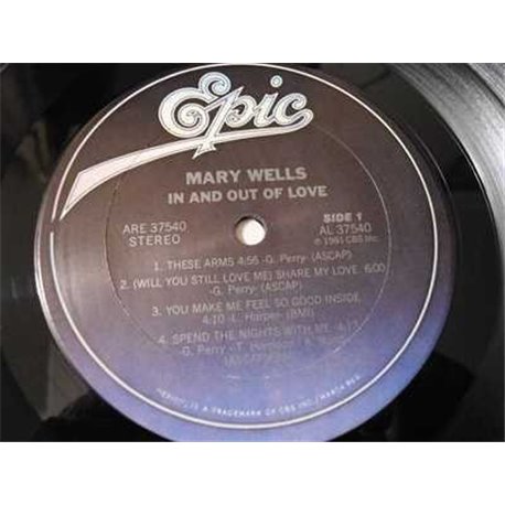 Mary Wells - In And Out Of Love LP Vinyl Record For Sale