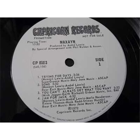 Maxayn - Self Titled PROMO LP Vinyl Record For Sale