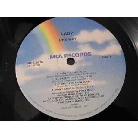 One Way - Lady LP Vinyl Record For Sale