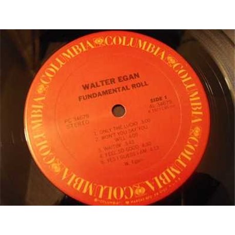 Walter Egan - Fundamental Roll LP Vinyl Record For Sale