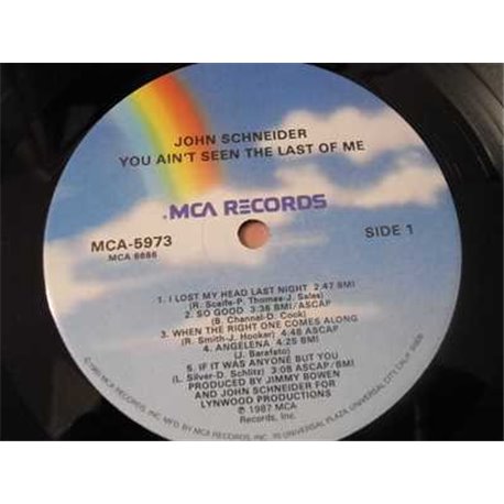 John Schneider - You Ain't Seen The Last Of Me! LP Vinyl Record For Sale