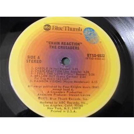 The Crusaders - Chain Reaction LP Vinyl Record For Sale