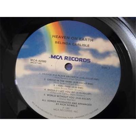 Belinda Carlisle - Heaven On Earth PROMO LP Vinyl Record For Sale
