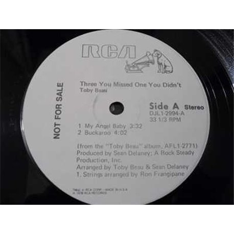 Toby Beau - 3 You Missed, 1 You Didn't 12" PROMO EP Vinyl Record For Sale