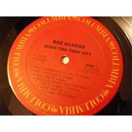 Boz Scaggs - Down Two Then Left LP Vinyl Record For Sale