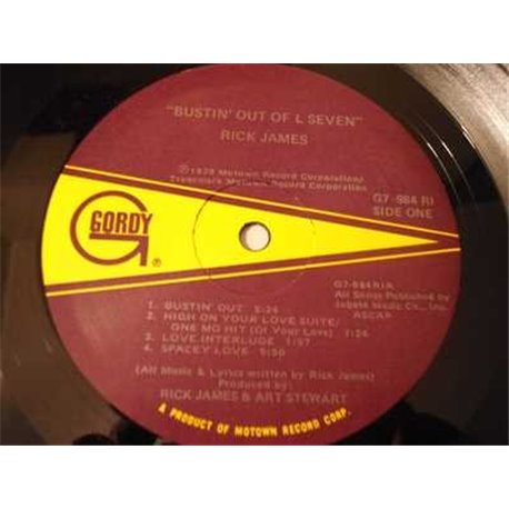 Rick James - Bustin' Out Of L Seven LP Vinyl Record For Sale