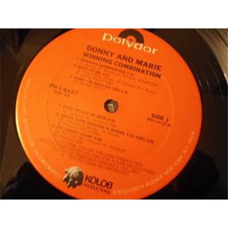 Donny And Marie - Winning Combination LP Vinyl Record For Sale