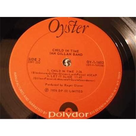 Ian Gillan - Child In Time LP Vinyl Record For Sale
