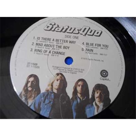 Status Quo - Blue For You LP Vinyl Record For Sale