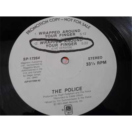The Police - Wrapped Around Your Finger 12" Single PROMO Vinyl Record For Sale