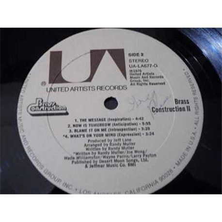 Brass Construction - II (2) LP Vinyl Record For Sale