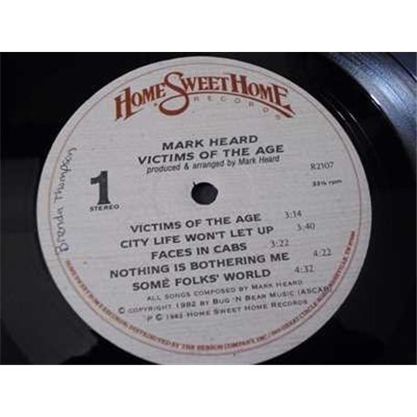 Mark Heard - Victims Of The Age LP Vinyl Record For Sale