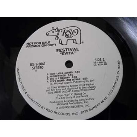 Festival - Evita LP Vinyl Record For Sale