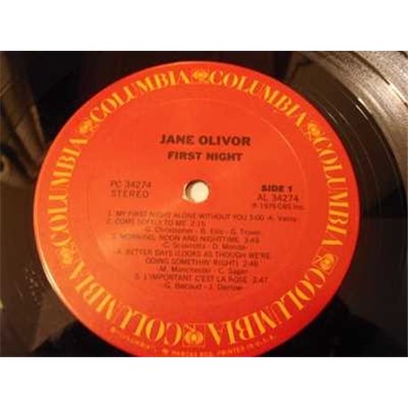 Jane Olivor - First Night LP Vinyl Record For Sale
