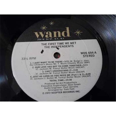 The Independents - The First Time We Met LP Vinyl Record For Sale