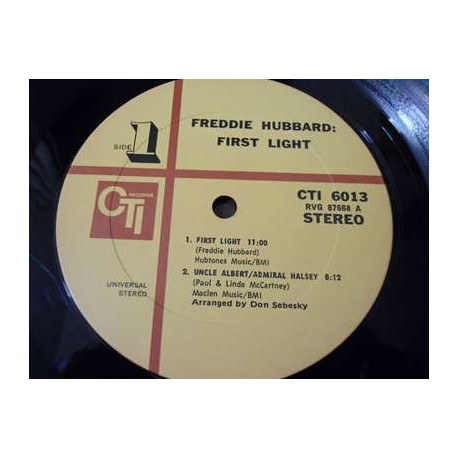 Freddie Hubbard - First Light LP Vinyl Record For Sale