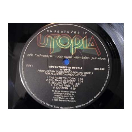 Utopia - Adventures In Utopia LP Vinyl Record For Sale