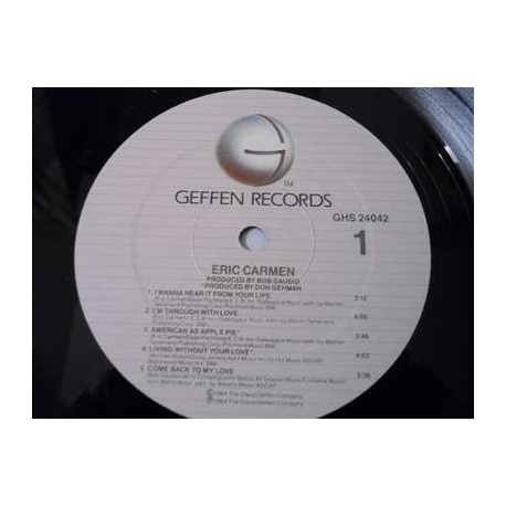 Eric Carmen - Self Titled LP Vinyl Record For Sale
