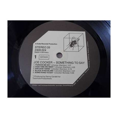 Joe Cocker - Something To Say IMPORT LP Vinyl Record For Sale