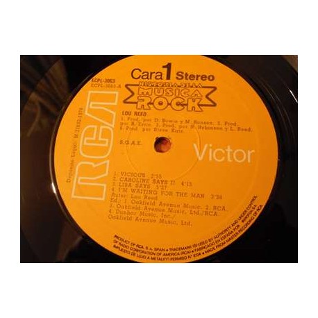 Lou Reed - Historia De La Musica Rock IMPORT LP Vinyl Record For Sale